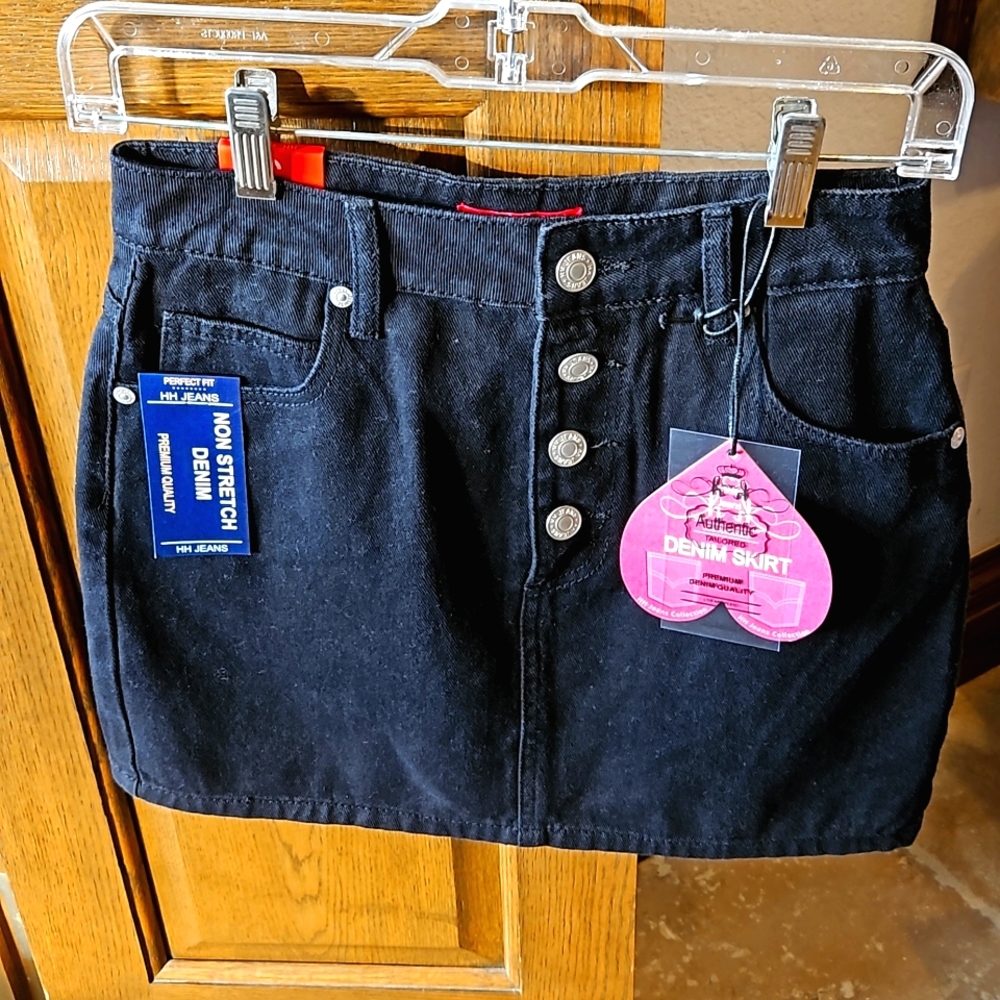 Small black denim shirt